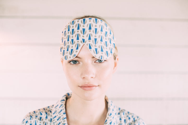 Mulberry Silk Eye Mask - Blue Grey