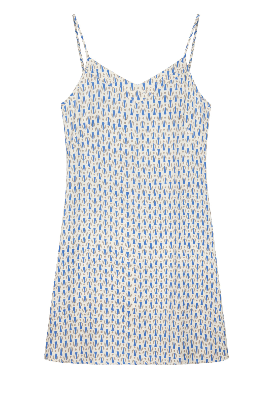Mulberry Silk Nightdress - Blue Grey