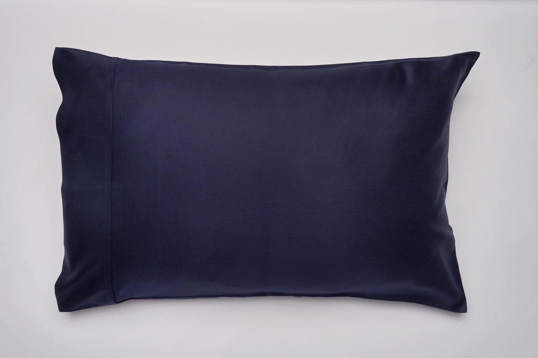 Midnight Navy Mulberry Silk Pillowcase Queensize/Standard 51cm x 76cm