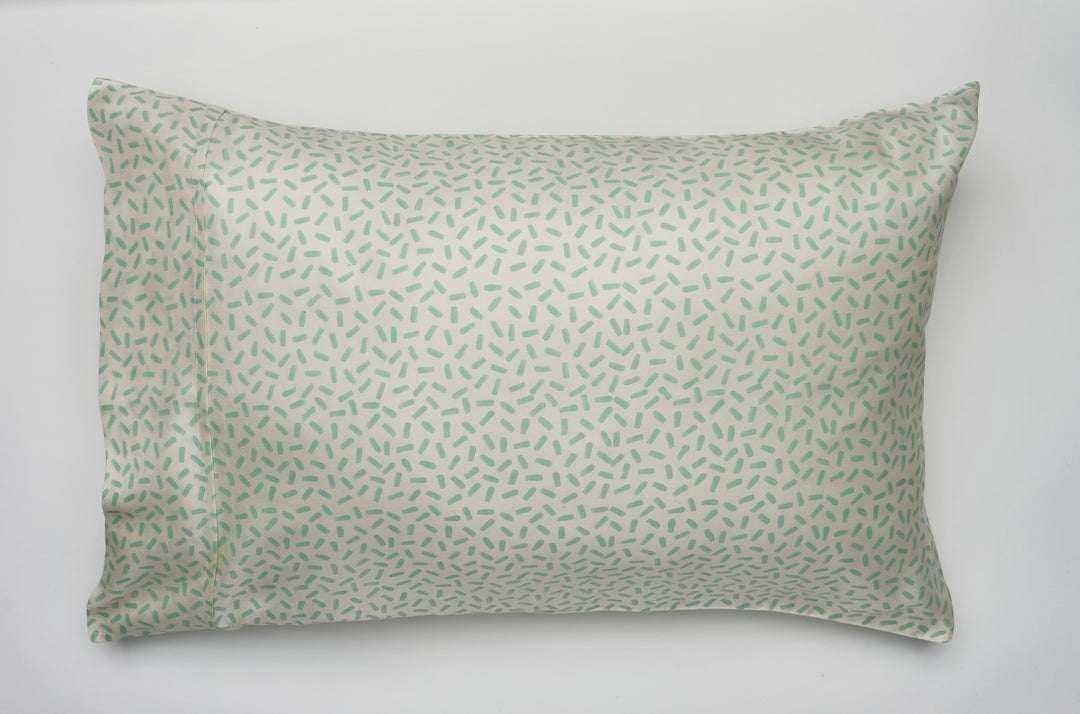Mulberry Silk Pillowcase Kingsize 51cm x 91cm Leh Sage