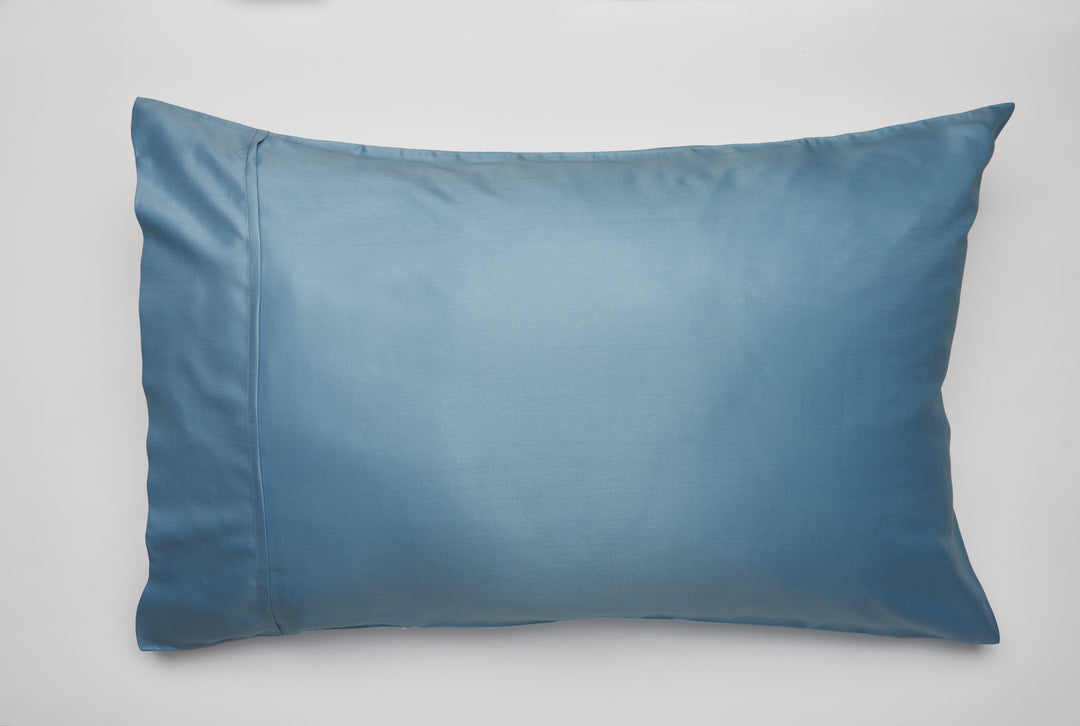 Mulberry Silk Pillowcase Kingsize 51cm x 91cm Andaman Blue