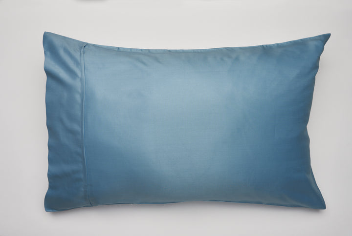 Mulberry Silk Pillowcase Kingsize 51cm x 91cm Andaman Blue