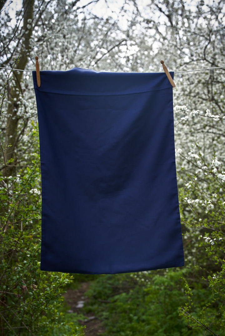 Midnight Navy Mulberry Silk Pillowcase Queensize/Standard 51cm x 76cm