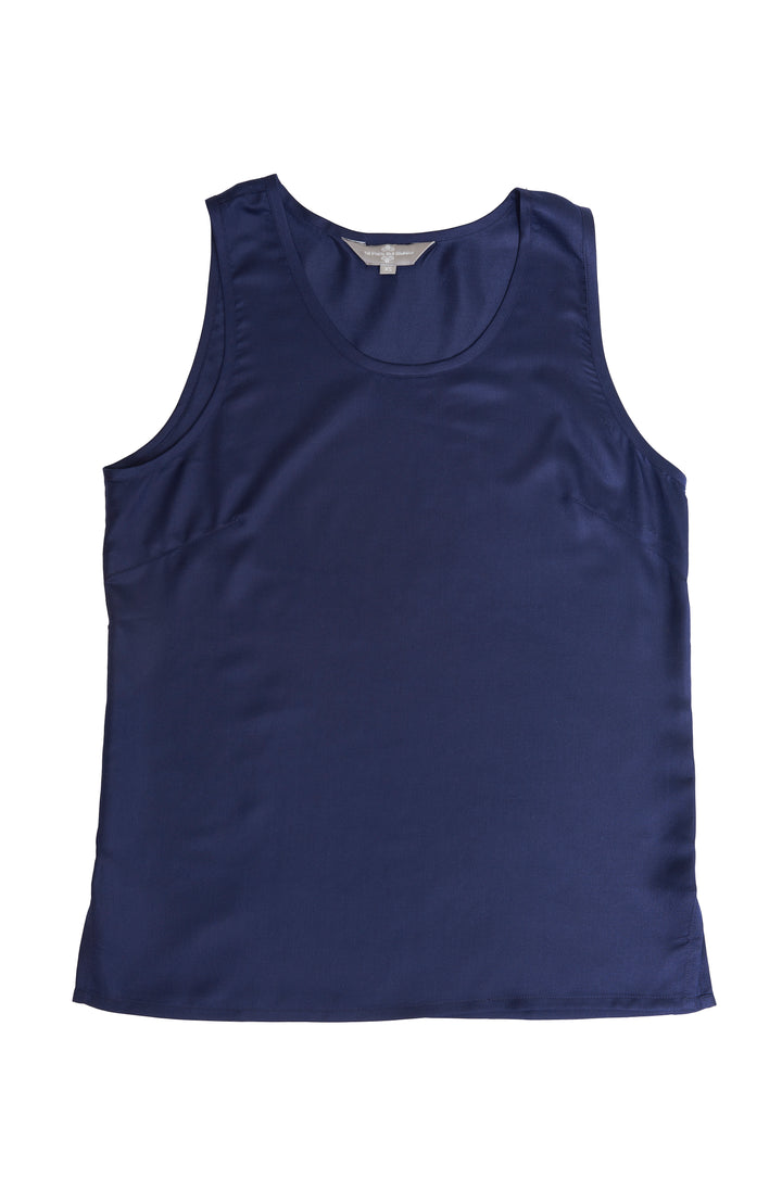 Mulberry Silk Top - Midnight Navy