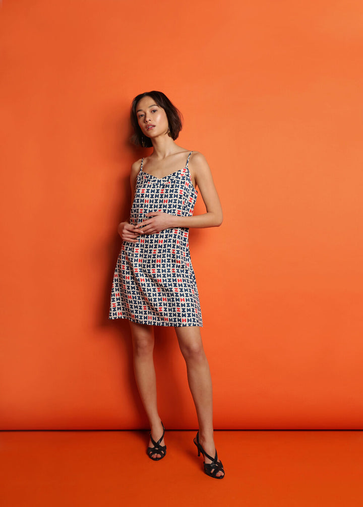 Mulberry Silk Nightdress - Varanasi Navy