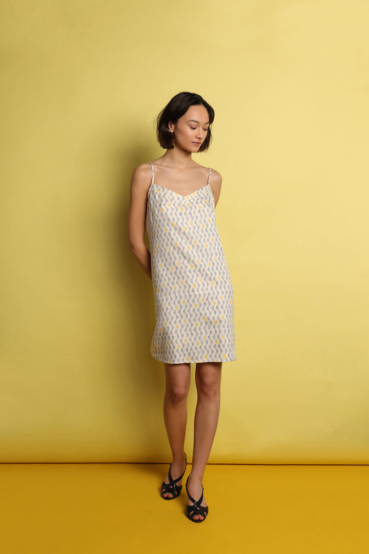 Mulberry Silk Nightdress - Kochi Blue