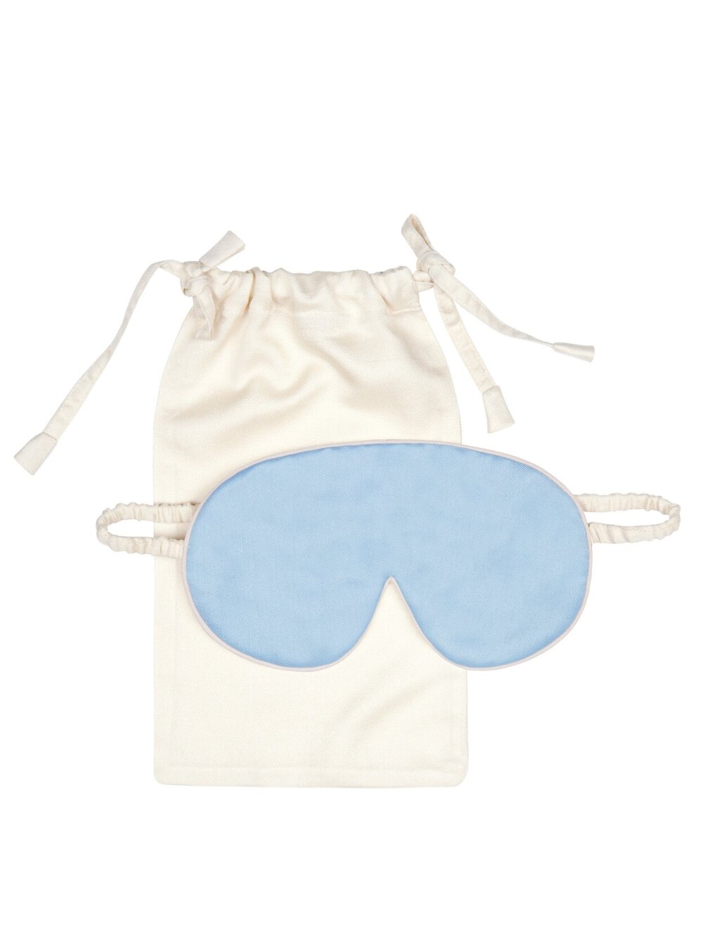 Mulberry Silk Eye Mask and bag Andaman blue