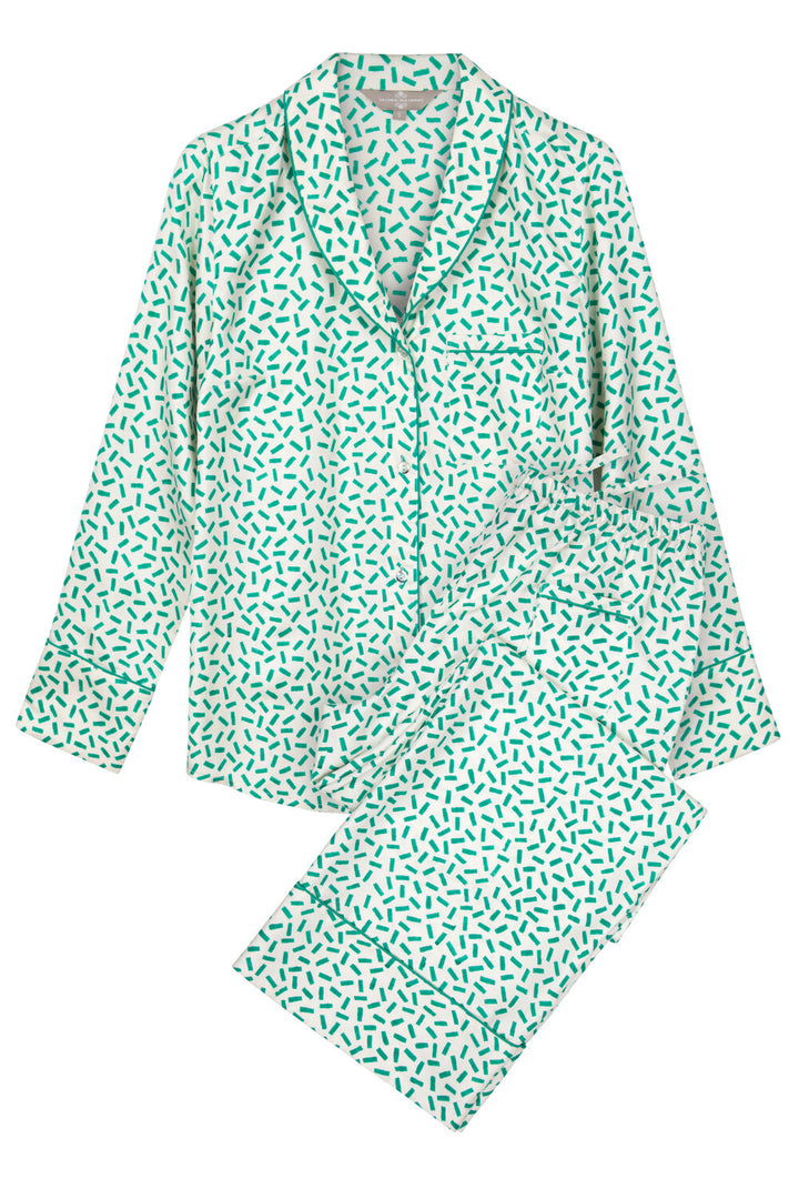 Luxury Mulberry Silk Pyjamas - Andaman Green