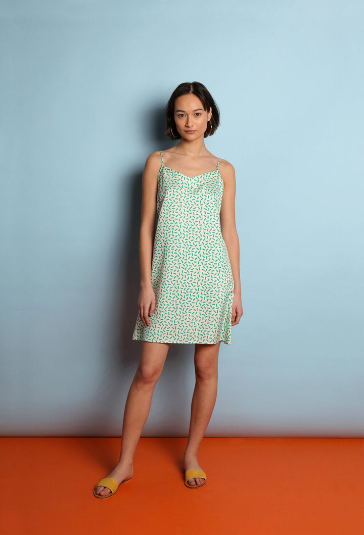 Mulberry Silk Nightdress - Andaman Green