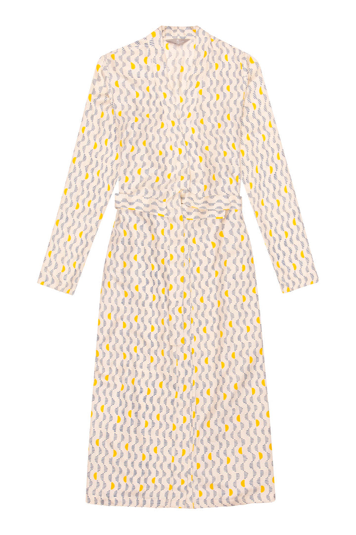 Mulberry Silk Robe - Kochi Blue