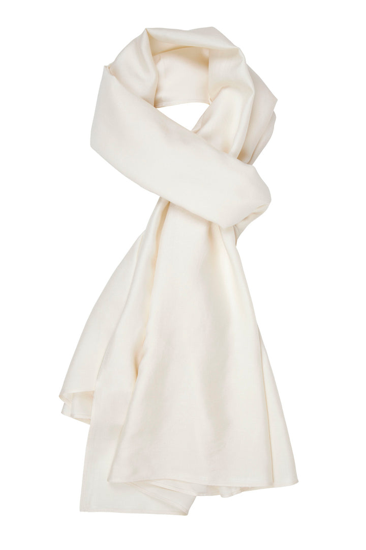 Mulberry Silk Scarf - Ivory-2