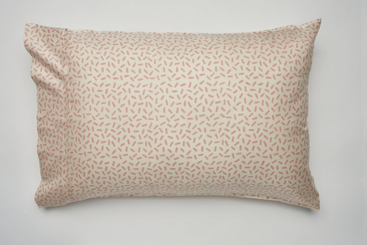 Ooty Blush Mulberry Silk Pillowcase Queensize/Standard 51cm x 76cm (Sample Sale)