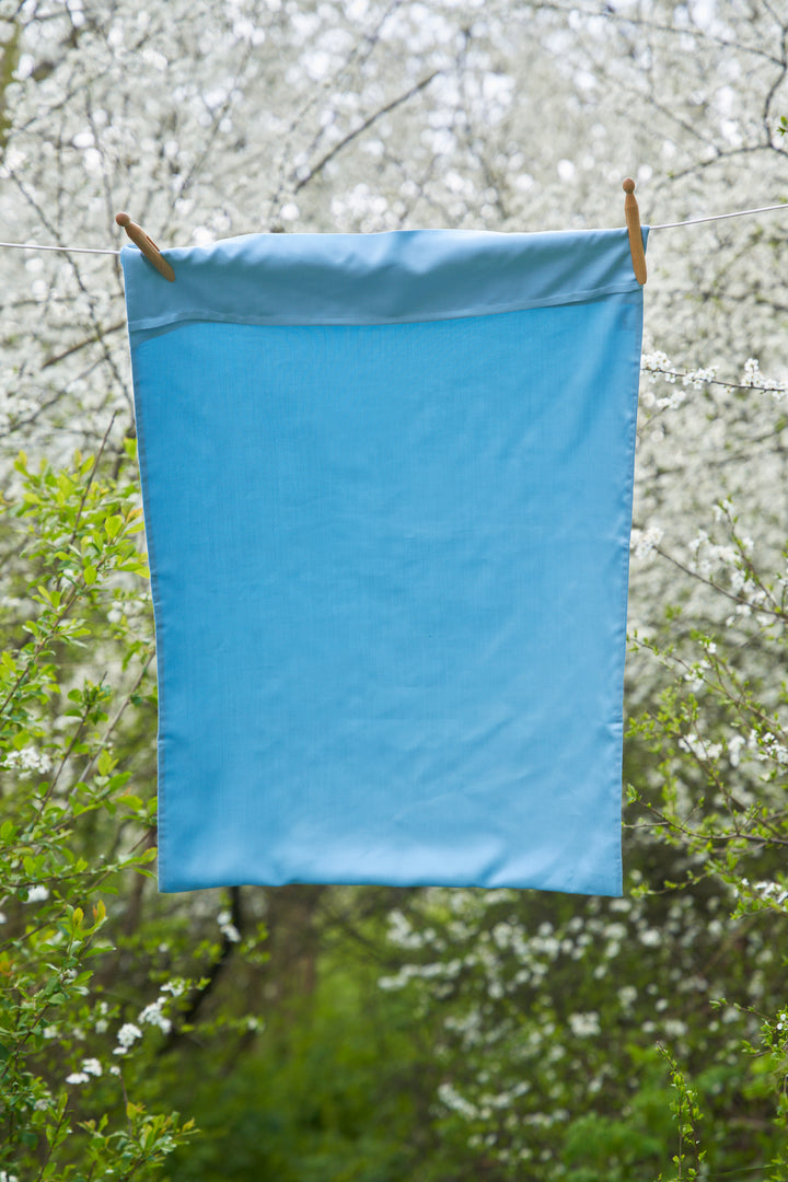 Mulberry Silk Pillowcase Kingsize 51cm x 91cm Andaman Blue