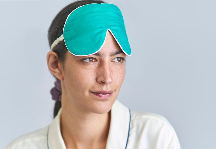 Mulberry Silk Eye Mask - Emerald Green