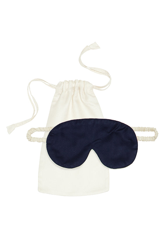 Mulberry Silk Eye Mask - Midnight Navy