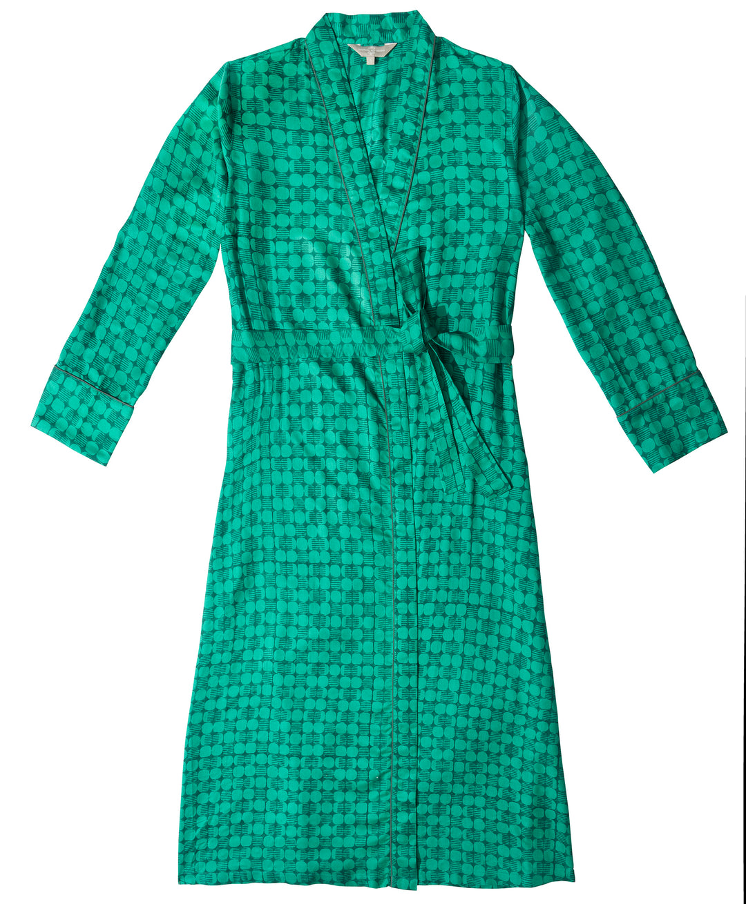 Mulberry Silk Robe - Kerala Green