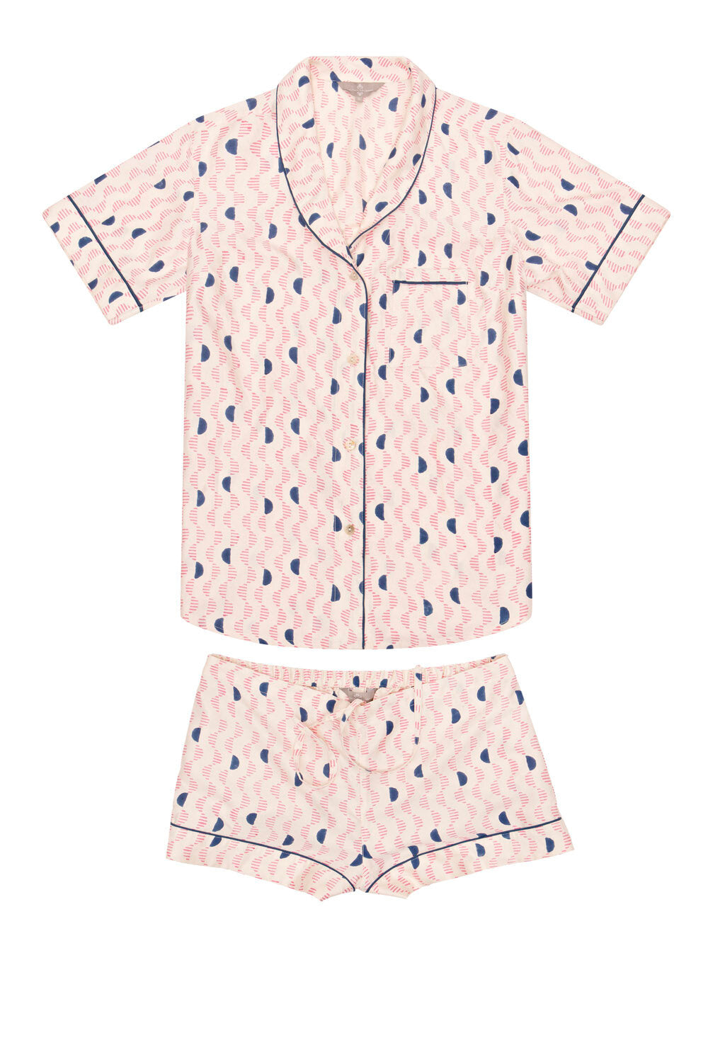 Mulberry Silk Short Pyjamas - Kochi Pink