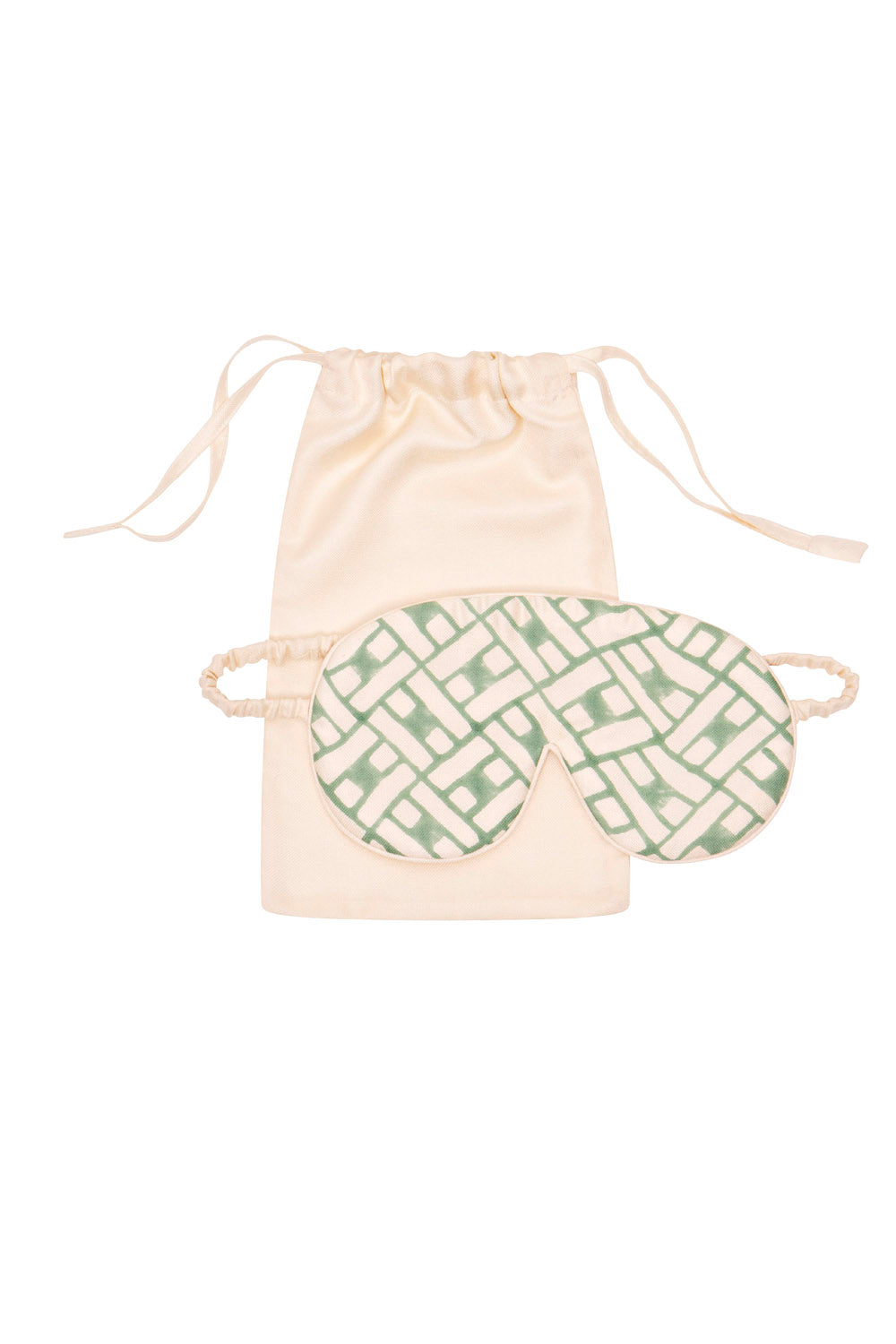 Mulberry Silk Eye Mask and bag- Leh Sage