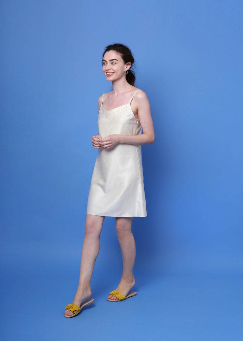 Mulberry Silk Nightdress/Slip - Natural